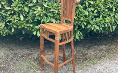 Barhocker Teakholz, 4 Stück